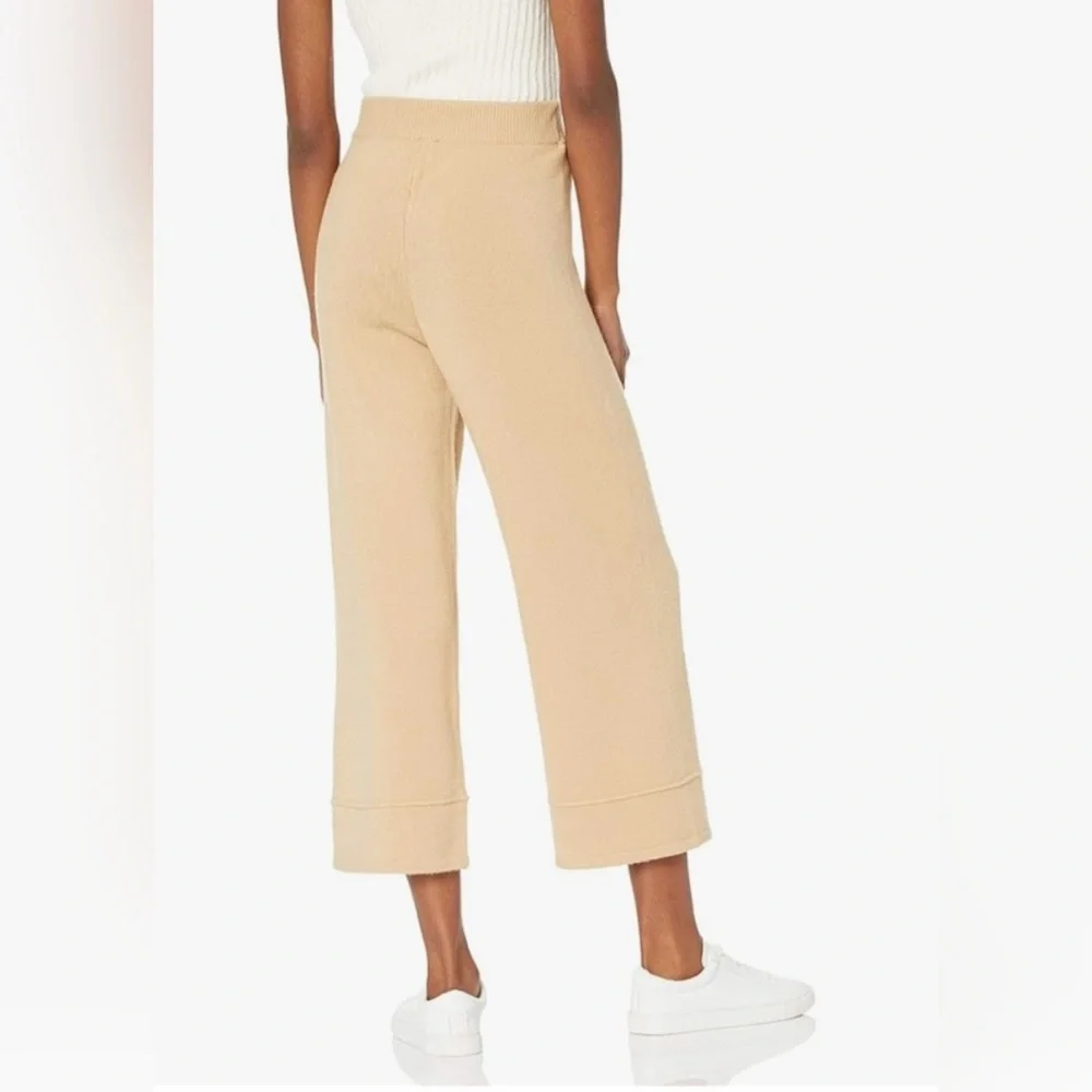 The Drop / Pull On Cropped Sweater Pants / Bernadette / Curd & Whey / Med / NWT - Picture 3 of 4
